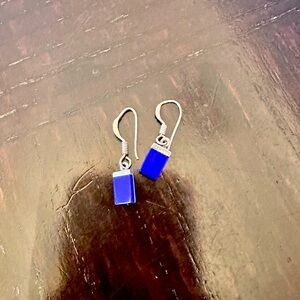 Sterling Silver blue earrings